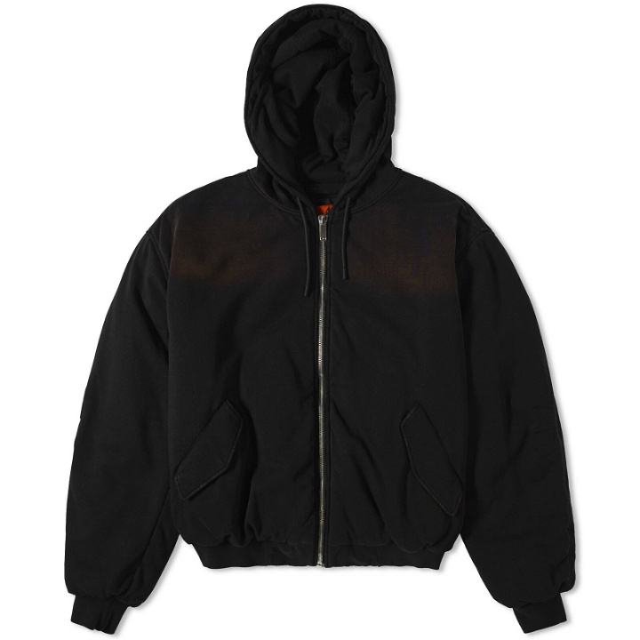 Photo: 424 Men's Hooded Zip Jacket in Black
