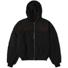 424 Men's Hooded Zip Jacket in Black