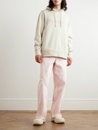 JW Anderson - Logo-Embroidered Cotton-Jersey Hoodie - Neutrals