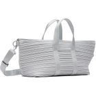 PLEATS PLEASE ISSEY MIYAKE Gray Pleats Boston Bag