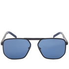 Prada Eyewear Men's Prada PR 60WS Aviator Sunglasses in Black/Blue