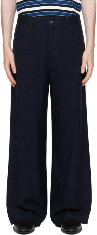 Photo: Marni Navy Wool Trousers