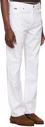 BOSS White Five-Pocket Stretch Jeans