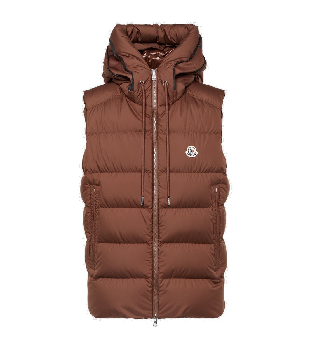 moncler vest brown