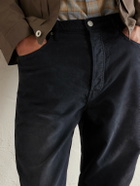 Visvim - Fluxus 01 Straight-Leg Garment-Dyed Distressed Cotton-Corduroy Trousers - Black