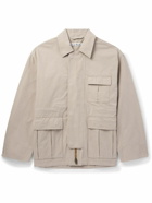 Acne Studios - Ostera Oversized Logo-Embroidered Cotton-Ripstop Jacket - Neutrals