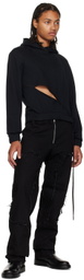 Parnell Mooney Black Frayed Knee Jeans