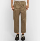 Valentino - Cropped Cotton Trousers - Men - Beige