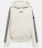 Moncler Genius x Adidas down-paneled jersey hoodie