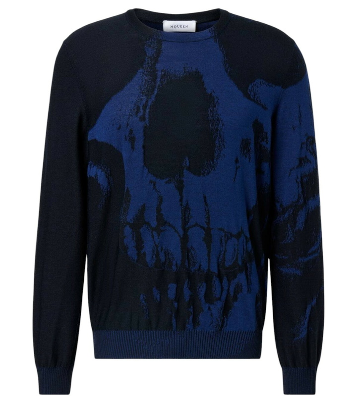 Photo: McQueen Skull jacquard wool sweater