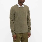 Norse Projects Men's Sigfred Lambswool Crew Knit in Ivy Green