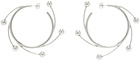 HUGO KREIT Silver Vortex Hoop Earrings