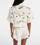 Zimmermann Mahon embroidered cotton poplin shirt