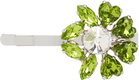 Simone Rocha Silver Mini Heartbloom Hair Clip
