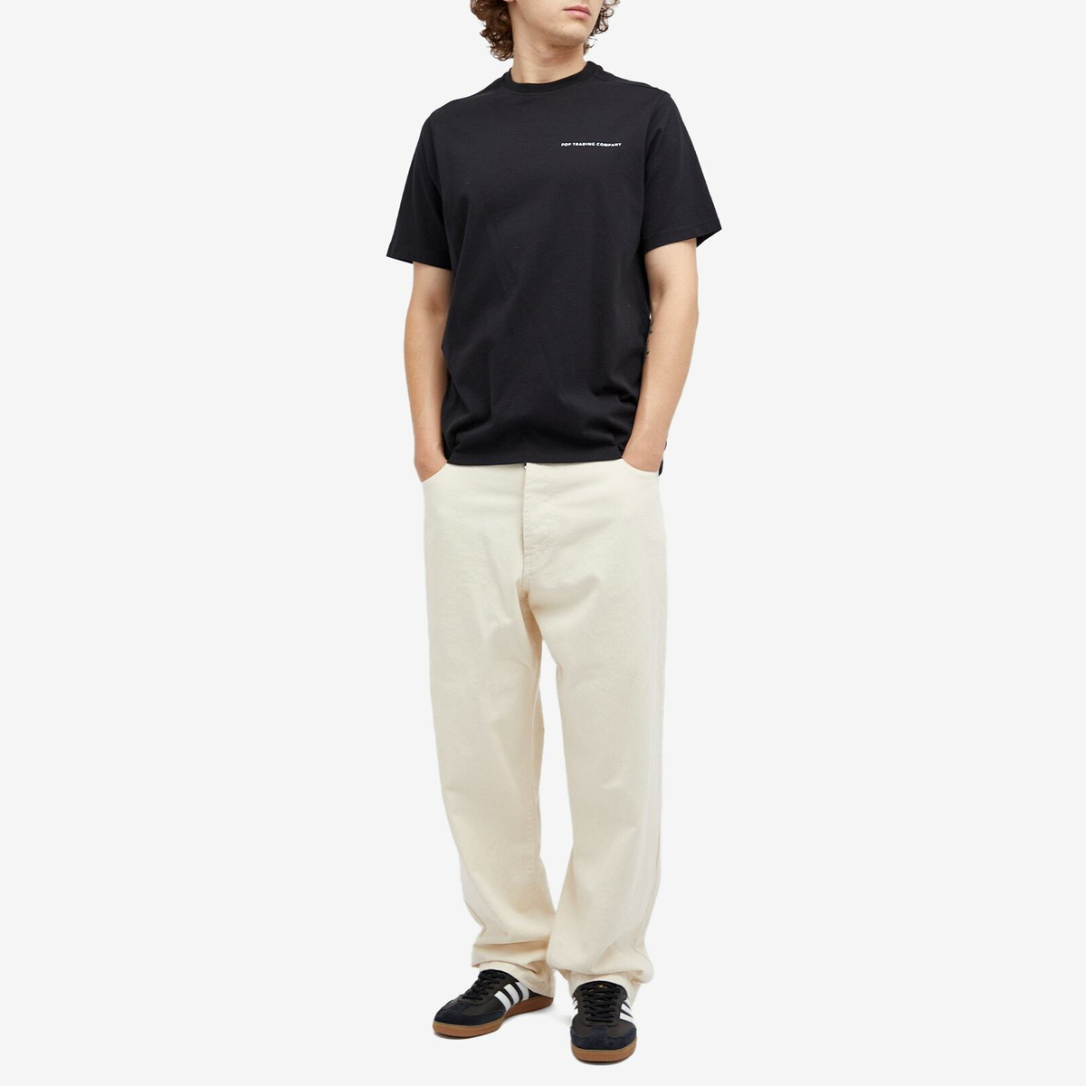 Pop Trading Company Men's Dr's Pant in Off White Denim