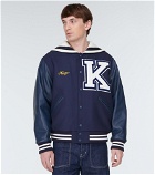 Kenzo - Sailor Varsity leather-paneled varsity jacket