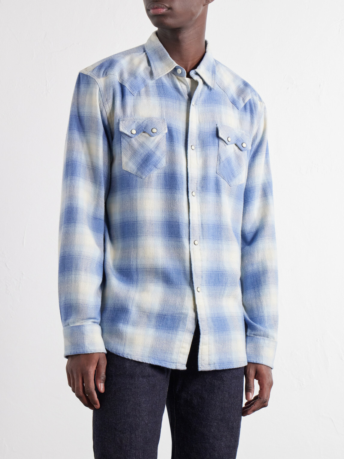 Fortela - Josh Checked Cotton Shirt - Blue