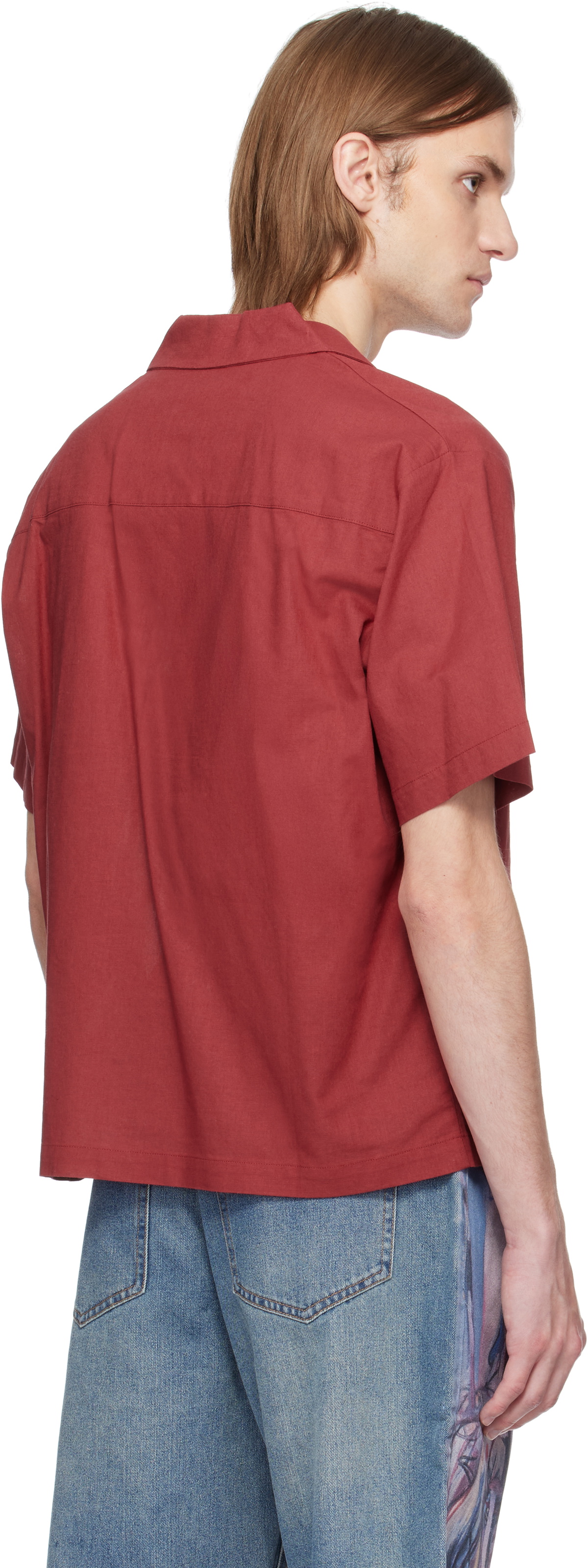 KidSuper Red Hand Stitched Woman Shirt
