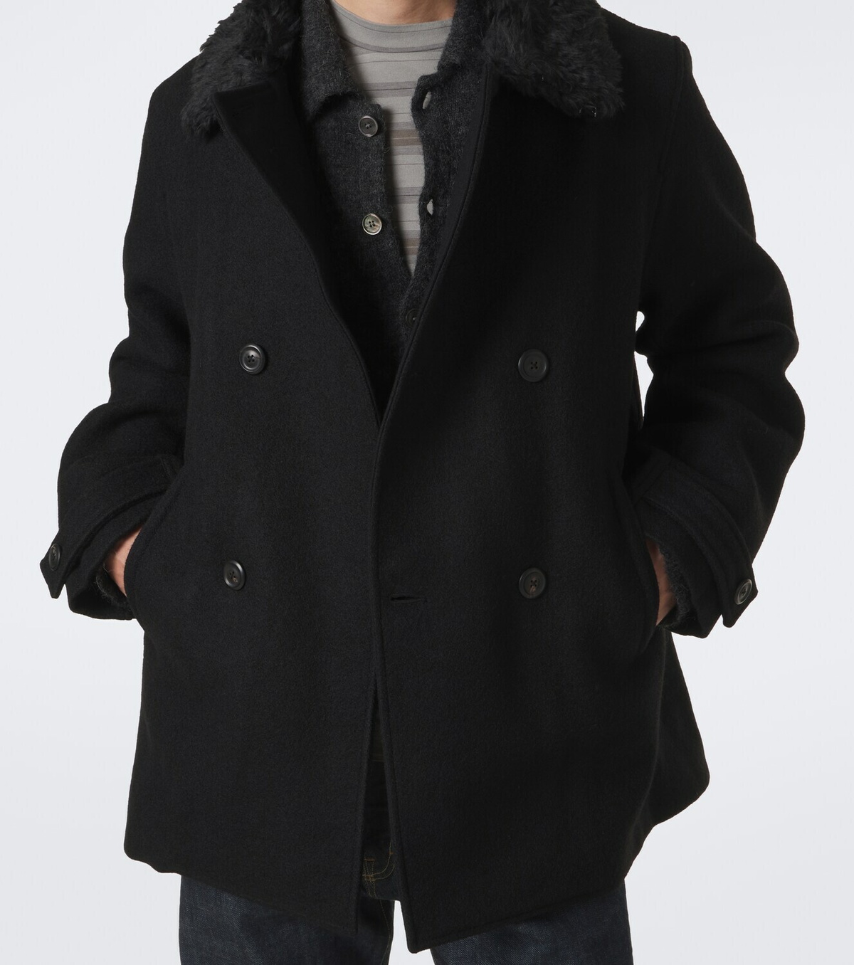 Our Legacy Wage virgin wool peacoat