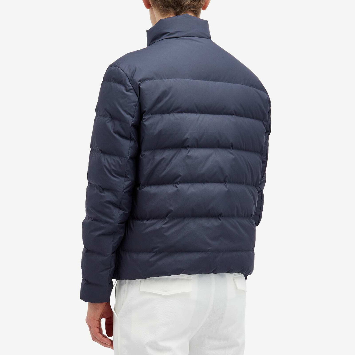 Gucci Men's Logo Lightweight Down Jacket in Navy Gucci