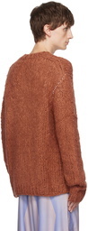 Acne Studios Brown Hand-Knit Sweater