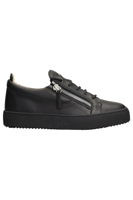Photo: Giuseppe Zanotti Frankie Sneakers In Black Leather
