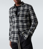 Rick Owens Plaid cotton flannel shirt