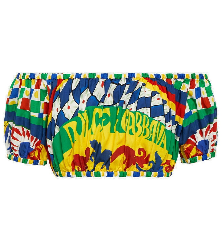Photo: Dolce&Gabbana Printed cotton crop top