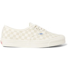 Vans - OG Authentic LX Suede-Trimmed Checkerboard Canvas Sneakers - Men - Off-white