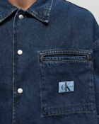Calvin Klein Jeans Relaxed Short Sleeve Shirt Blue - Mens - Shortsleeves