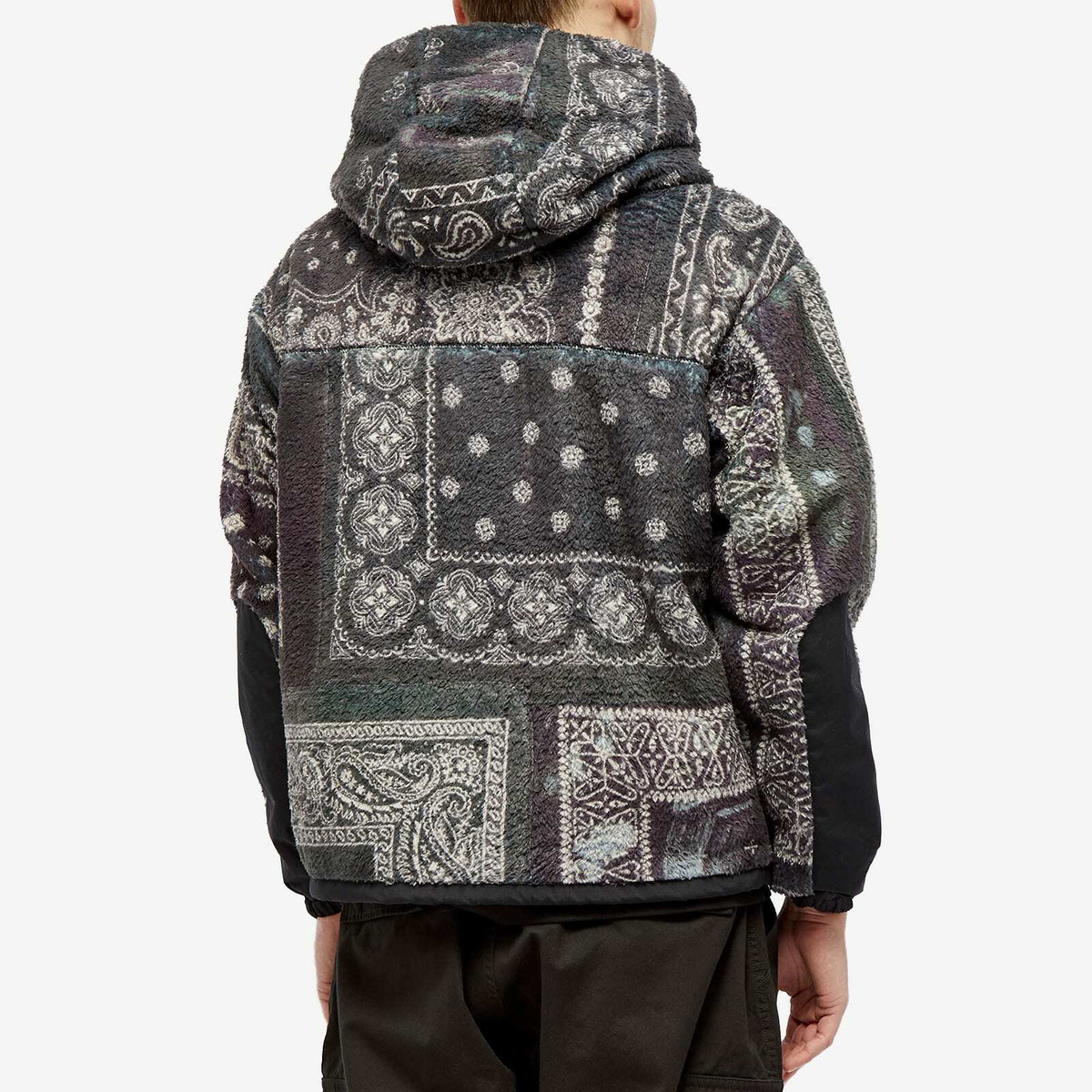 Neighborhood Japan Bandana Pattern Fleece Black Jacket XL