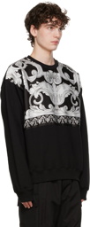 Versace Black Barocco Sweatshirt