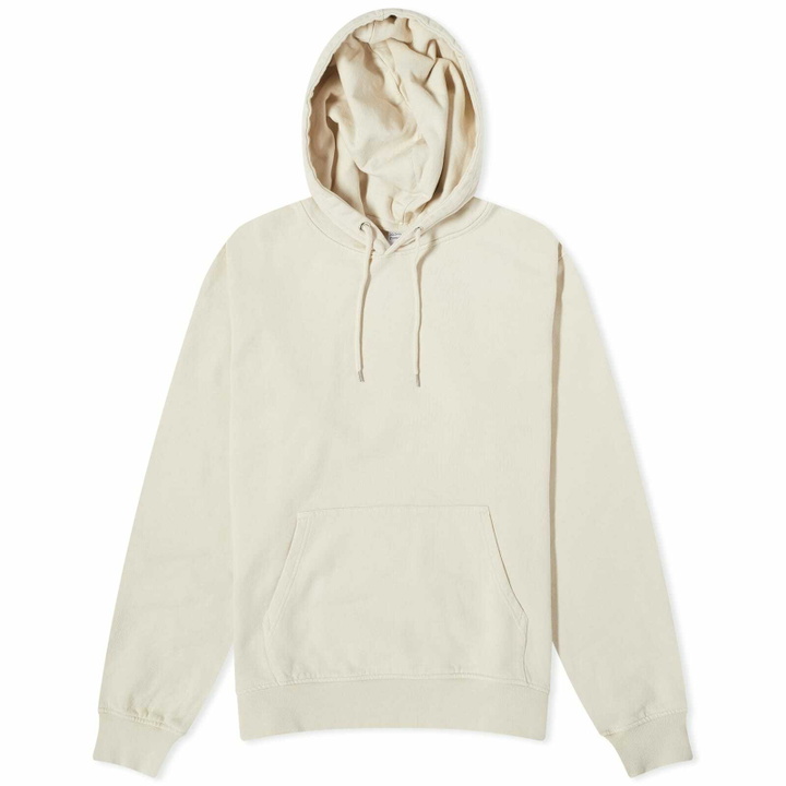 Photo: Colorful Standard Men's Classic Organic Popover Hoodie in Ivory White