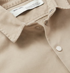 Off-White - Appliquéd Cotton Shirt Jacket - Beige