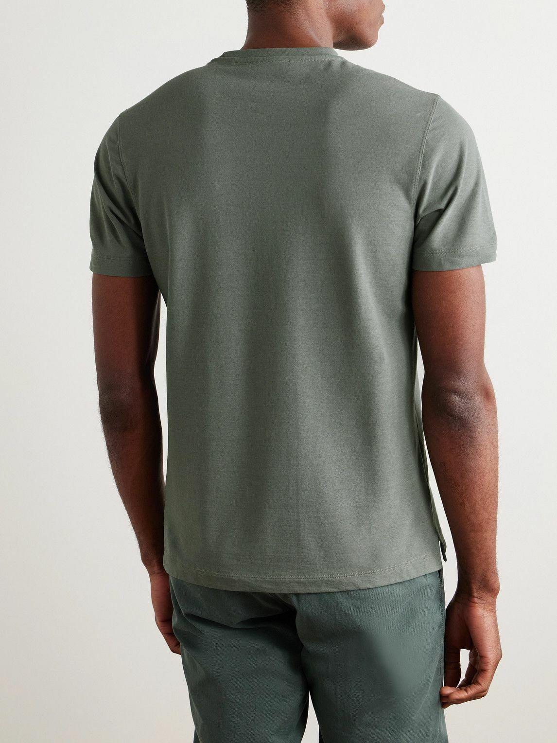 Incotex - Cotton-Jersey T-Shirt - Green