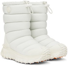 Moncler White Apres Trail High Snow Boots