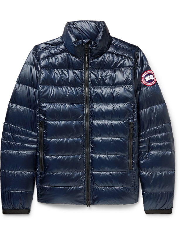 Photo: Canada Goose - Crofton Slim-Fit Quilted Recycled Nylon-Ripstop Down Jacket - Blue
