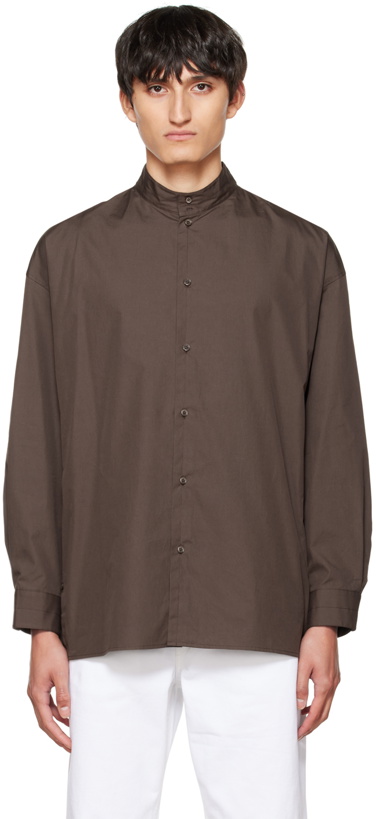 Photo: Lemaire Brown Twisted Shirt