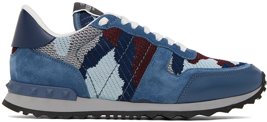 Valentino Garavani Blue Rockrunner Sneakers