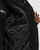 Rough. Cropped Varsity Pearl Jacket Black College Jackets