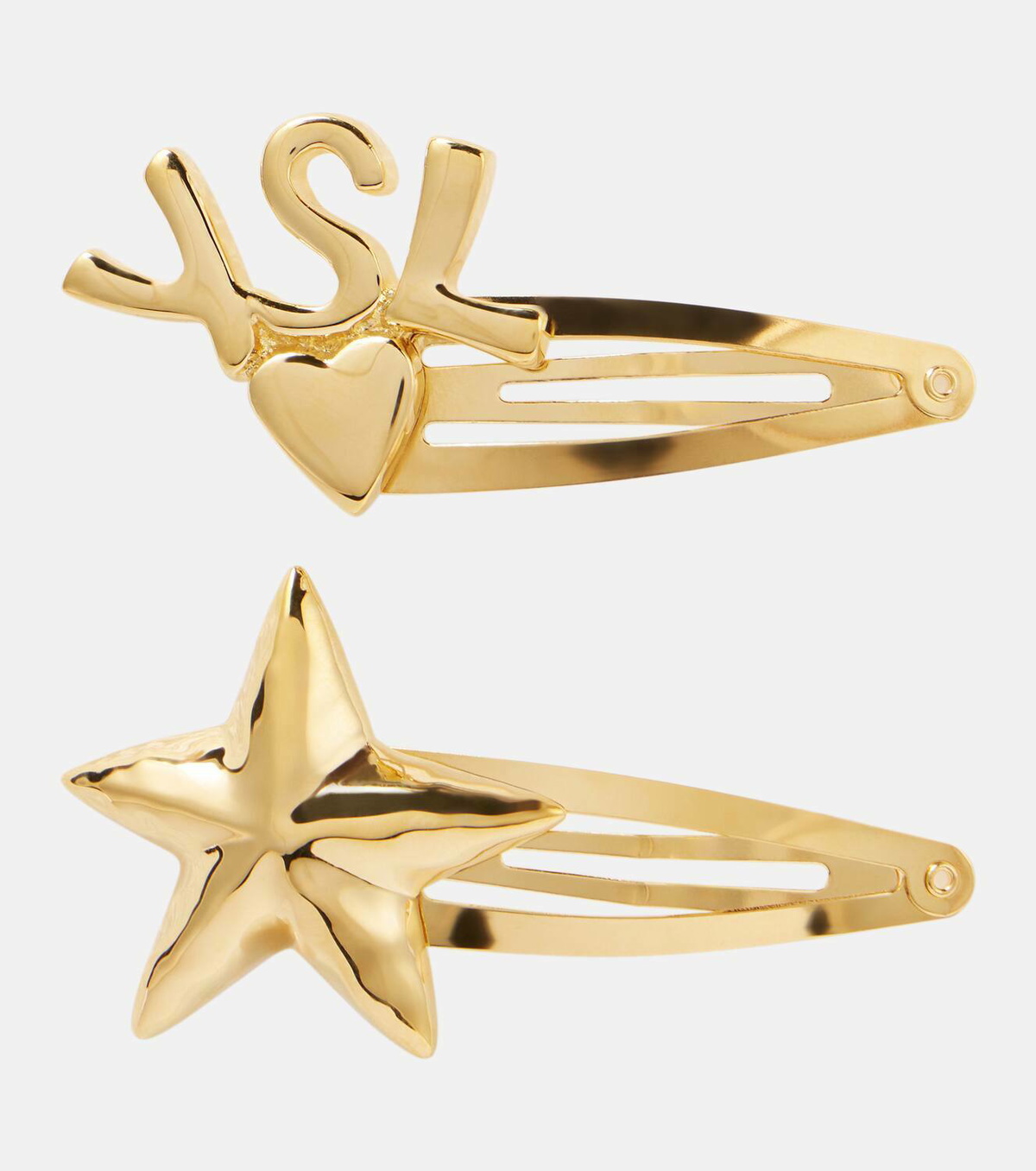 Saint Laurent Cassandre set of 2 hairclips