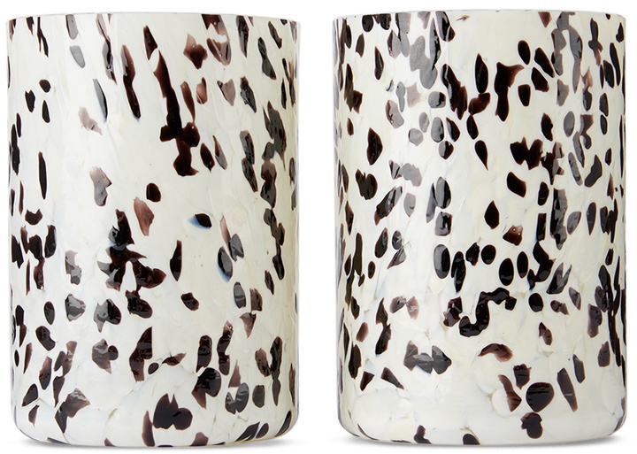 Photo: Stories of Italy Off-White & Black Macchia Su Macchia Tumbler Set