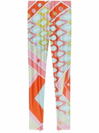 PUCCI Blue Vivara-Print Performance Leggings
