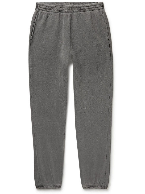 Photo: John Elliott - Interval Tapered Cotton-Jersey Sweatpants - Gray