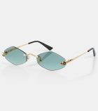 Cartier Eyewear Collection Panthère de Cartier round sunglasses