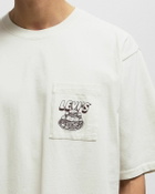 Levis HALF SLEEVE GR POCKET TEE White Mens Shortsleefe
