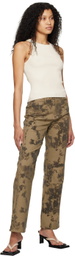 WYNN HAMLYN Tan Burn Out Jeans