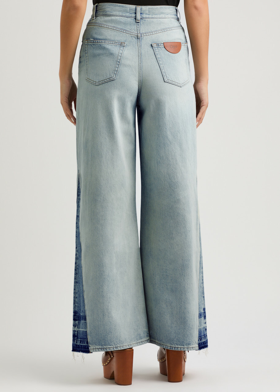 Chloe Panelled Wide-leg Jeans Denim Chloe
