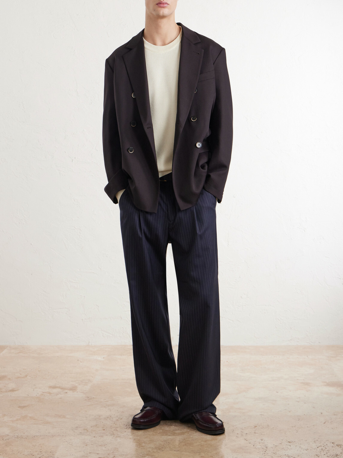 Barena - Double-Breasted Virgin Wool-Gabardine Blazer - Brown