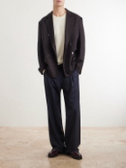 Barena - Double-Breasted Virgin Wool-Gabardine Blazer - Brown